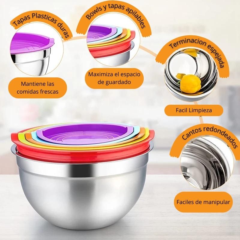 EssentialBowl™ -  Kit de 5 Bowls INOX